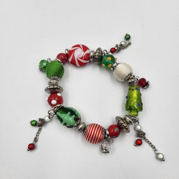 3 Christmas Charm Bracelet Stack - Picture 6 of 7